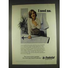 1978 Prudential Insurance Ad - I Need Me