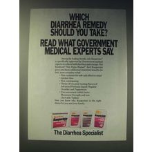 1989 Kaopectate Medicine Ad - Which diarrhea remedy should you take?