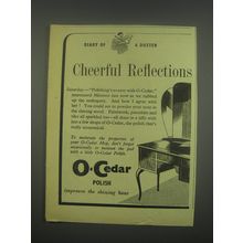 1949 O-Cedar Polish Ad - Diary of a duster cheerful reflections