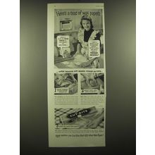 1948 Cut-Rite Wax Paper Ad - Here's a test of wax papers