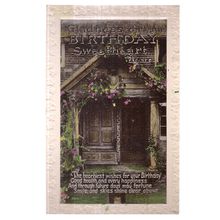GLADNESS ON YOUR BIRTHDAY SWEETHEART .used vintage postcard RP