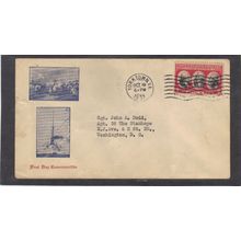 FDC 703 2c Yorktown (Unkn Cachet-Typed/A) CV00756