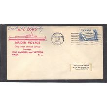 Event Maiden Voyage Signed By Cap 5c Map (Cachet-Label/A) CV41341