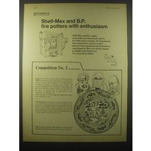 1965 Shell-Mex BP Oil Ad - Ceramics Shell-Mex and B.P. fire potters