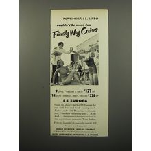 1950 Arnold Bernstein Shipping Company Ad - Couldn't be more fun Friendly Way