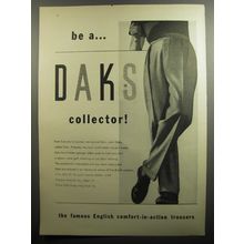 1951 DAKS Trousers Advertisement - Be a DAKS collector