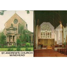 St. Andrew's Church Old Cleeve Minehead Postcard