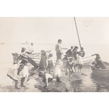Fishing Boats For Hire West Newlyn Before WW1 Museum Postcard