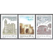 España 2001 Michel 3630 - 3632 Neuf ** Cote (2008) 3.45 € Architecture