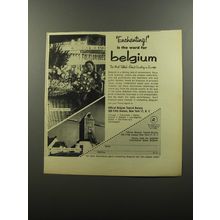 1956 Official Belgian Tourist Bureau Ad - Enchanting is the word for Belgium