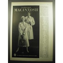 1957 Macintosh Coats Ad - New twin Trenchers just in from England