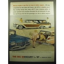 1957 Mercury Station Wagons Ad - Mercury creates a new fine-car class
