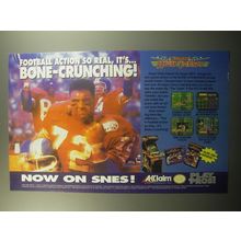 1993 Acclaim Super High Impact Video Game Ad - Football action so real