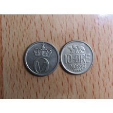 Norway 1967 10 Ore Coin