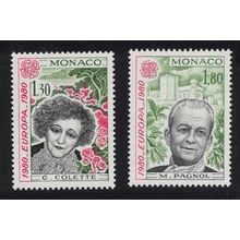 Monaco Famous People Europa CEPT 2v 1980 MNH SG#1441-1442