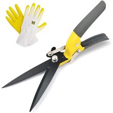 Jardineer Grass Shears Handheld, Razorsharp Hand Grass Clippers, Non-Slip Grass