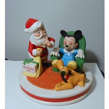 1981 Disney Artists Limited Figurine Christmas Third Edition Mickey Santa Japan