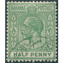 Bahamas 1924 ½d green SG115 used