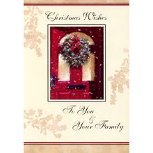 Christmas Wishes To You & Your Family - Christmas Greeting Card - 20936