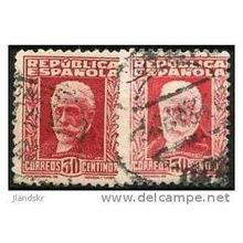 1931 Michel 623I+623II - #4 fine used (o) - with and without control number