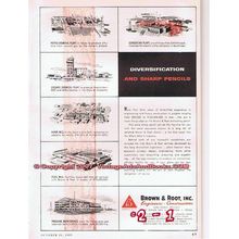 BROWN AND ROOT INC 1955 gas oil engineering diversification vintage ad