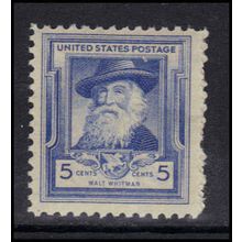 867 5c Walt Whitman Fine MNH U2392