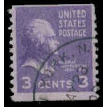 Used 842 3c Thomas Jefferson Barely Clears M08206