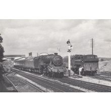 Engine 45190 Swansea Train in 1963 Carmarthen at Llandeilo Railway Postcard