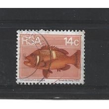 SouthAfrica.SG357 14c Roman Seabream.Fine Used.Sep25d