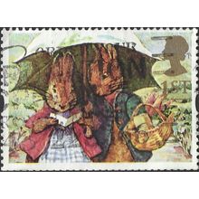 GB, MAMMAL, Peter Rabbit, grey 1993, 1st