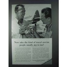 1956 Kodak K-100 Turret Movie Camera Ad - Pay to See