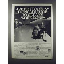 1981 Xerox Copiers and Ethernet Cable Ad - Too Busy