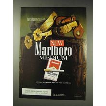 1991 Marlboro Medium Cigarettes Ad - Spurs