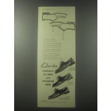1954 Clarks Shoes Advertisement - Salerno, Gaylord and Lumberjack