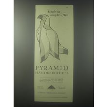 1954 Tootal Pyramid Handkerchiefs Ad - Eagle-ly sought after