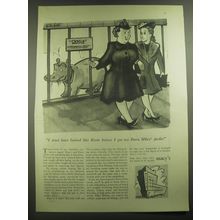 1946 Macy's Department Store Ad - I must have looked like Rosie before my girdle