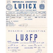Rosario Argentina Vintage 1970s & Eldorado 2x Amateur Rare QSL Radio Card