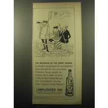 1959 Lamplighter Gin Ad - cartoon by NM Bodecker - The beginning