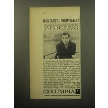 1959 Columbia Records Ad - Formidable! Adventures in Siound Yves Montand