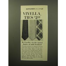 1960 Viyella Ties Ad - By Excello - in the muted shades of auld Scotland