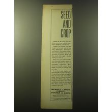 1960 Merrill Lynch Ad - Seed and crop
