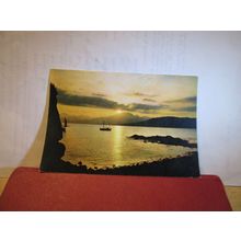 SUNSET, BLAVEN, Isle of Skye unused postcard 1957 J.Arthur Dixon =