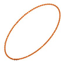 Smooth Round Opaque Bead Mardi Gras Necklace Orange Pack of 12