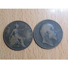 GB 1907 Edward VII Penny Coin