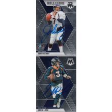 JOHN ELWAY & DREW LOCK AUTO 2020 DENVER BRONCOS HALL OF FAME SB CHAMPION QB'S