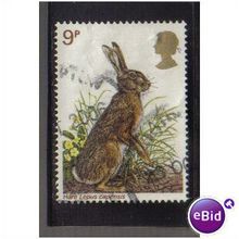 1977 GB BROWN HARE 9P F/U SG 1040