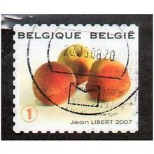 BEL 2007 (52c)(S/A) 'FRUIT- PEACHES' FINE USED (EBID10412)