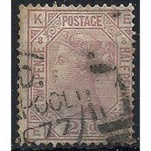 1877 SG141 2 1/2d Rosy-Mauve Plate 8 Good/Fine Used Check Letters "EK".