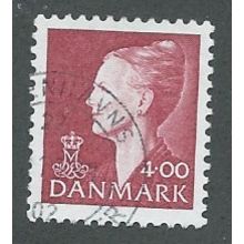 DEN 1997 4.00KR 'QUEEN MARGRETHE II' FINE USED (EBID43-053)