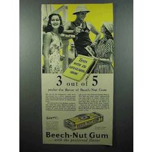 1941 Beech-Nut Gum Ad - 3 out of 5 Lifeguards